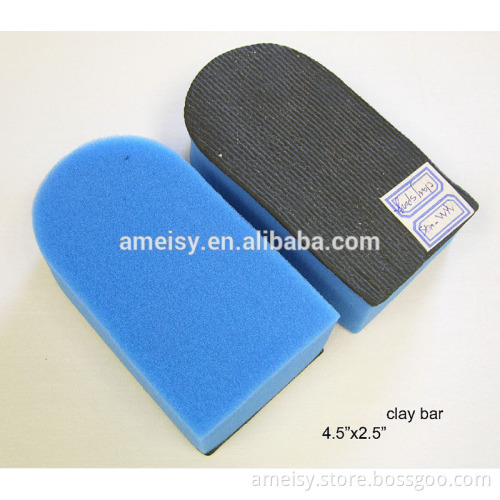 China Manufacturer Car Wash Magic Aluminum Nano Clay sponge Polishing Wax Applicator Pads for Car